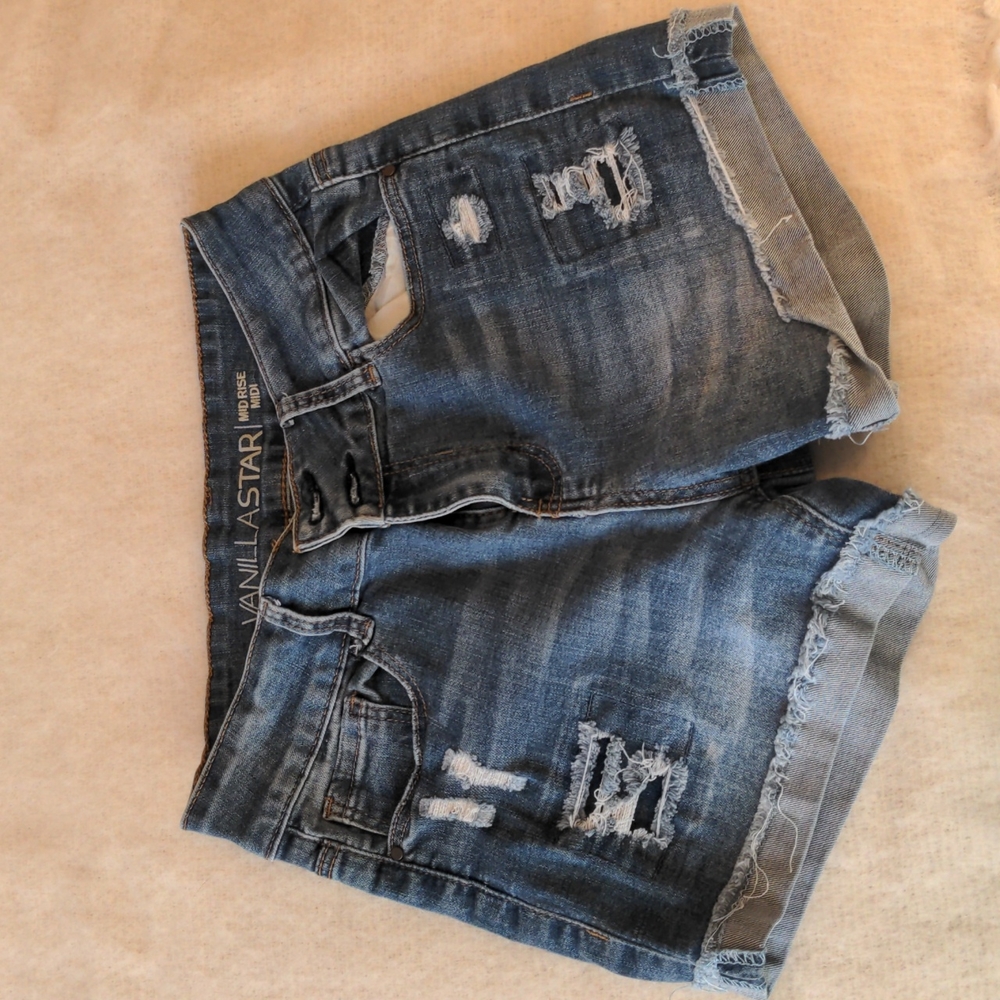 Denim shorts